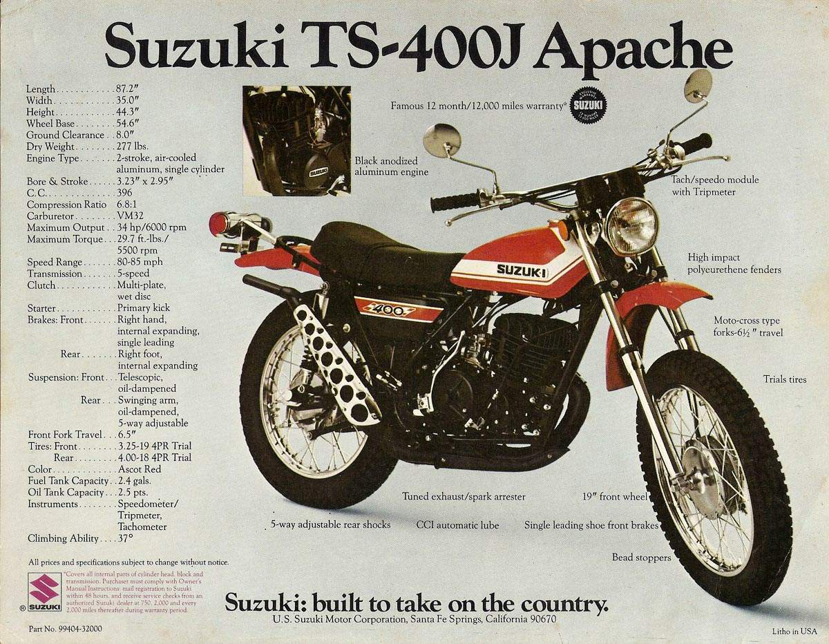 1972 Suzuki TS400J